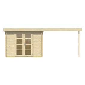  Tuindeco | Tuinhuis Dellinger met Overkapping 300 cm 200366-10